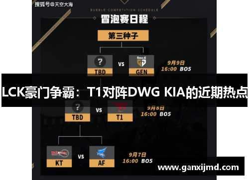 LCK豪门争霸：T1对阵DWG KIA的近期热点